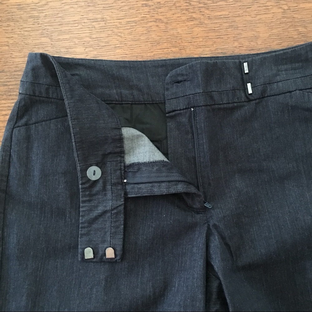 Ann Taylor | Navy Curvy Denim Cropped Pants - Picture 5 of 9
